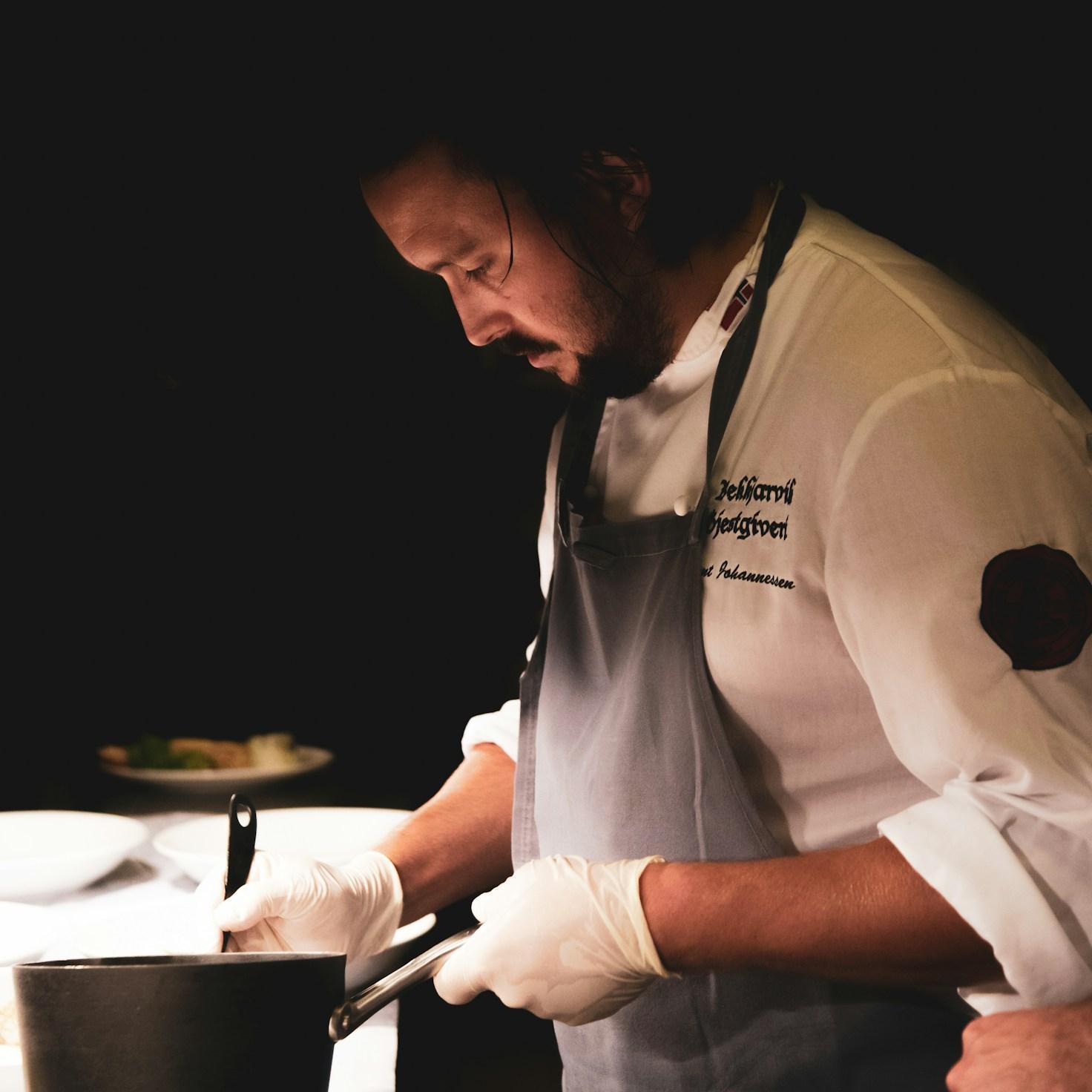 Measured baking ingredients prepared on a counter